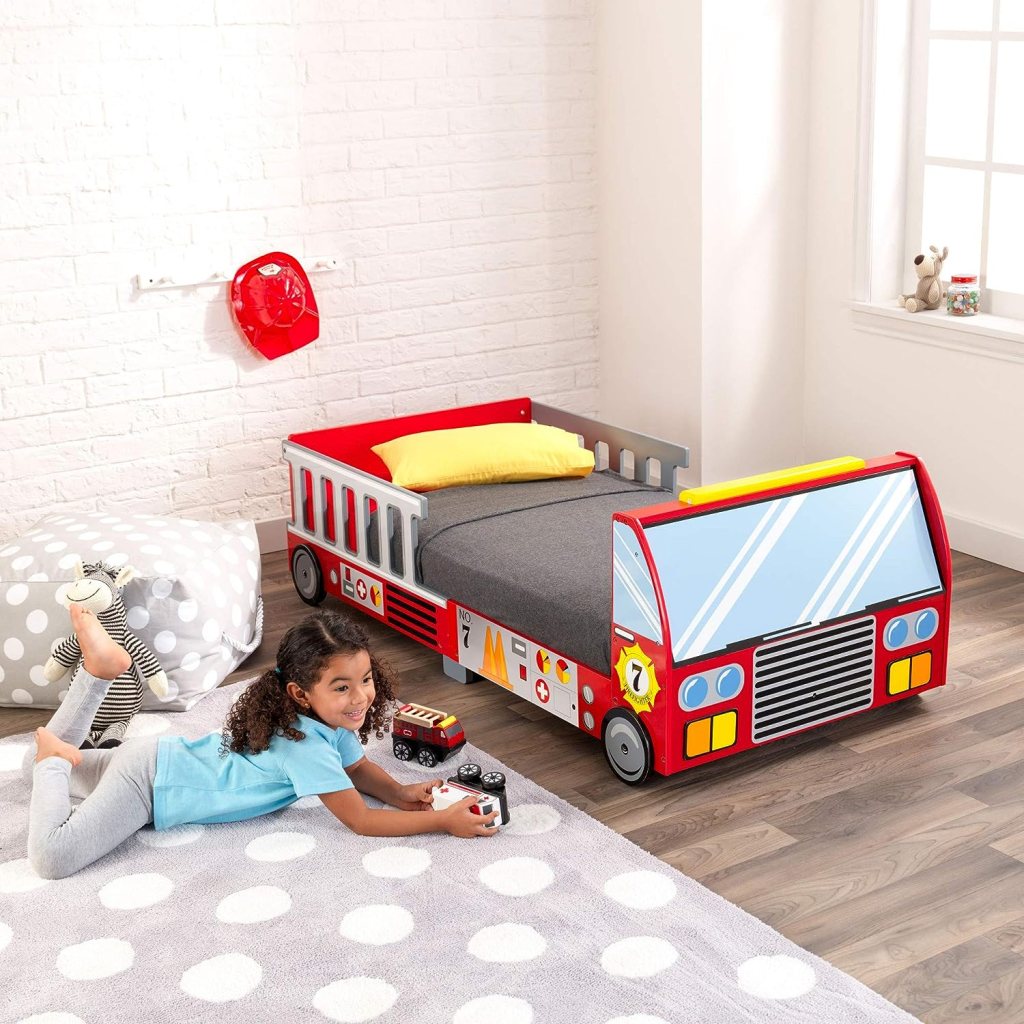 kidkraft fire truck toddler bed
