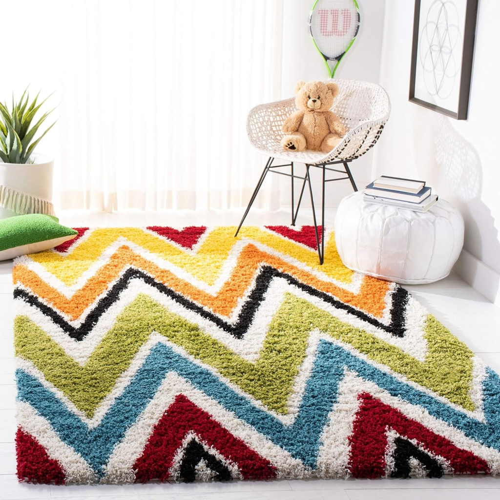 shag nursery rug